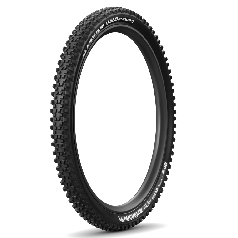 Pneu MICHELIN WILD ENDURO REAR COMPETITION LINE Arrière 27.5x2.40 A (pneu + jante) Carré